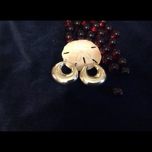 Sterling silver hoop earrings